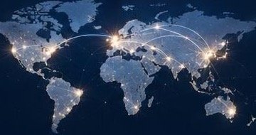 Illustrative global connections from the original reference; not office locations